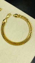 Load image into Gallery viewer, Delilah Dual Cuban Gold Filled Anklet - 9&quot;
