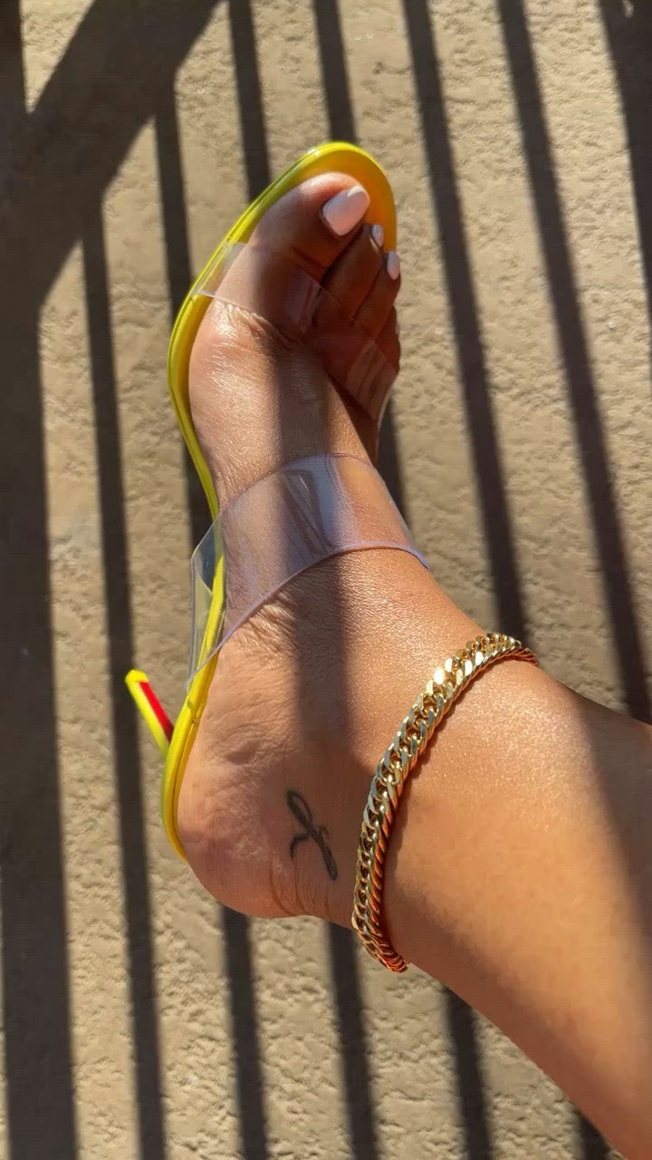 Delilah Dual Cuban Gold Filled Anklet - 9